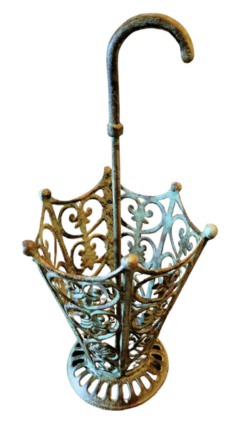 Cast Iron Umbrella Stand by Upcycling a Garden Urn