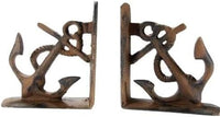 Ships Wheel Bookends Cast Iron Helm