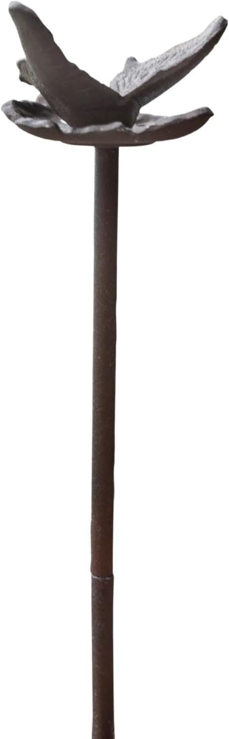 Carver's Olde Iron Hose Guide - Heavy Duty Solid Aluminum Decorative Butterfly Garden Hose Stake, 19 Inches Tall, Plants and Landscaping (1, Butterfly) Hose Guides Carver's Olde Iron 