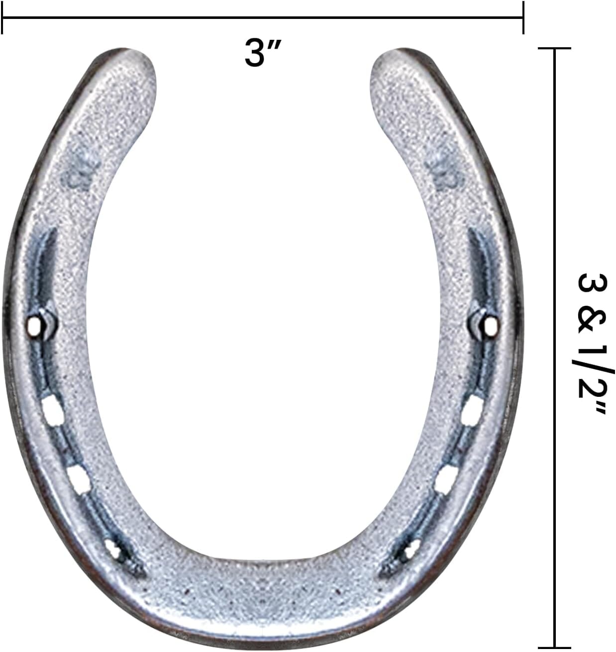 3.5" Cast Iron Metal Horseshoe Set - Easy to Weld (80 Pieces) Horseshoe Set Carver's Olde Iron 