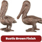 Cast Iron Pelican Decorative Door Stopper and Paperweight - Heavy Duty Door Bumper for Bottom of Door Weighing 2 lbs 3 oz Measuring 6.5'' by 6.5'' - Cute and Functional Door Stopper Door Stops Carver's Olde Iron 