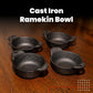 Carvers Olde Iron Mini Cast Iron Skillet Set of 4 ñ 12 Oz Capacity Ramekins Carver's Olde Iron 