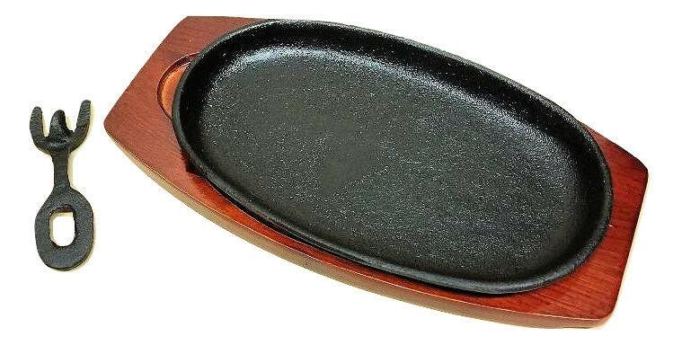 Vintage Cast Iron Steak Sizzle Plates 