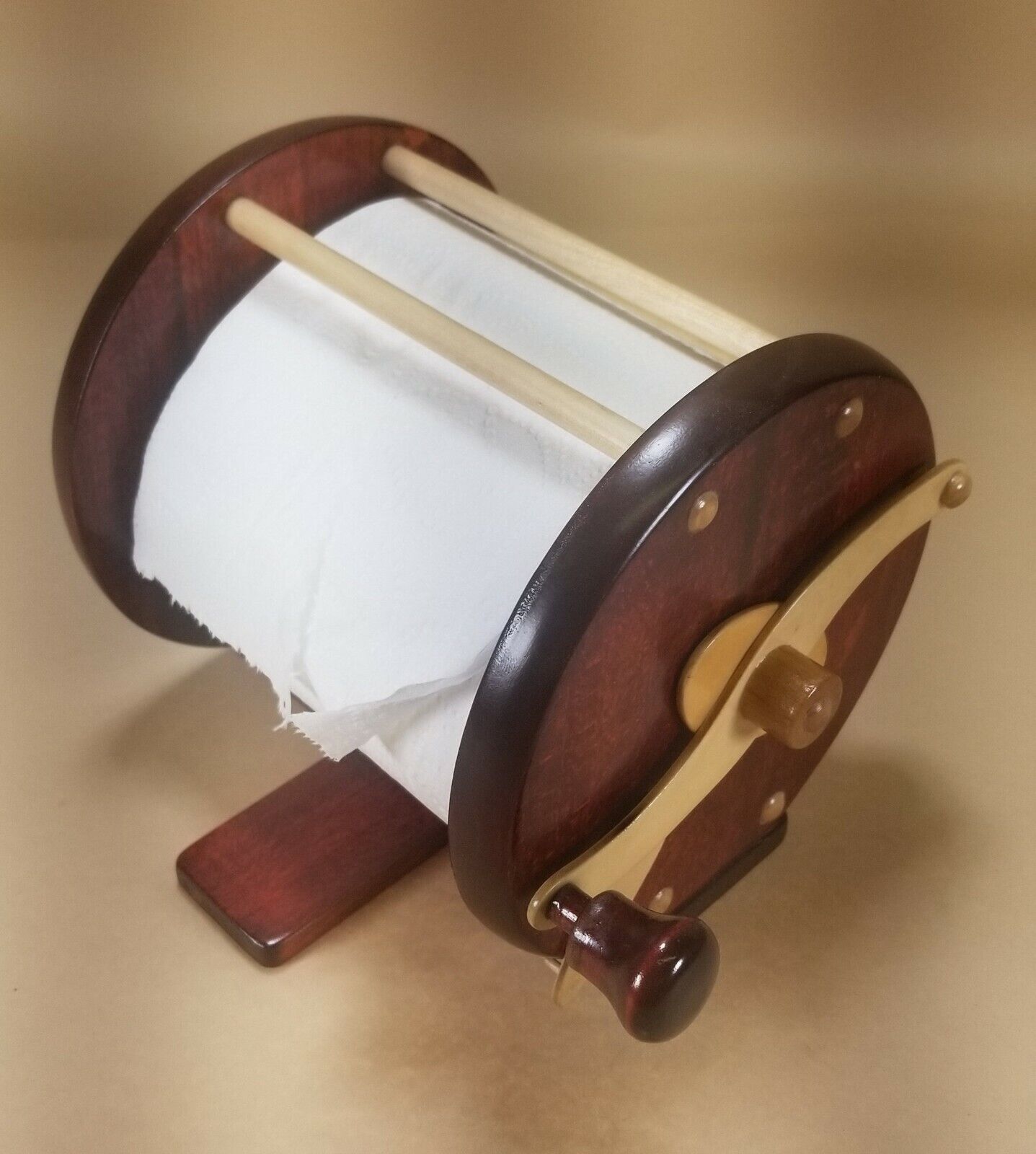 Beautiful Wooden Toilet Paper Fishing Reel – Carvers Olde Iron